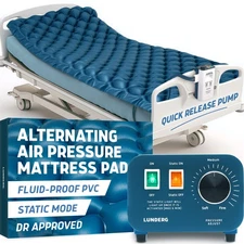 Alternating Air Pressure Mattress Pad with Static Mode - Comfortable Bed Sore...