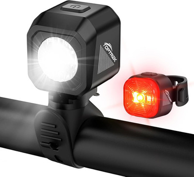 Toptrek Fahrradlicht Set USB Aufladbar, Stvzo Zugelassen Fahrrad Lichter Led Set