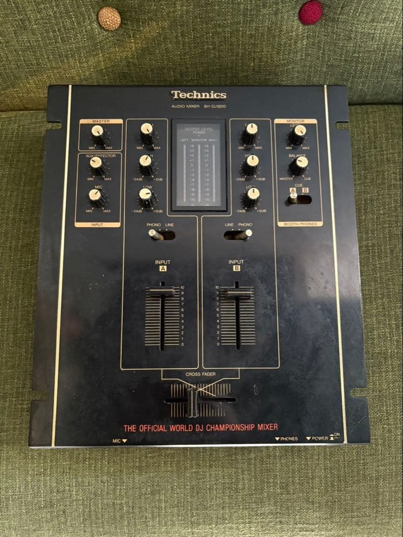 Technics SH-DJ1200 Black Audio Mixer DMC Tasted Working Used From