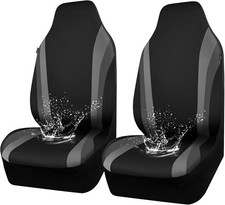 CAR PASS AquaShield Neoprene Waterproof Car Seat Covers for Black and Gray