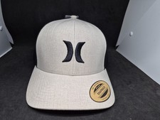 Hurley Mens adjustable snapback authentic trucker hat clasics Beige Black