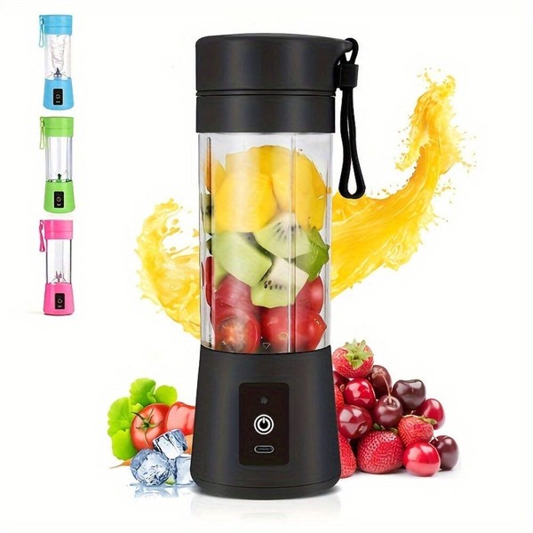 Licuadora USB Portátil - Mini Batidora para Batidos y Jugos, Tra Recargable