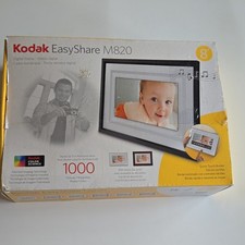 Kodak EasyShare M820 8" LCD Digital Photo Frame Black/White USB Quick Touch