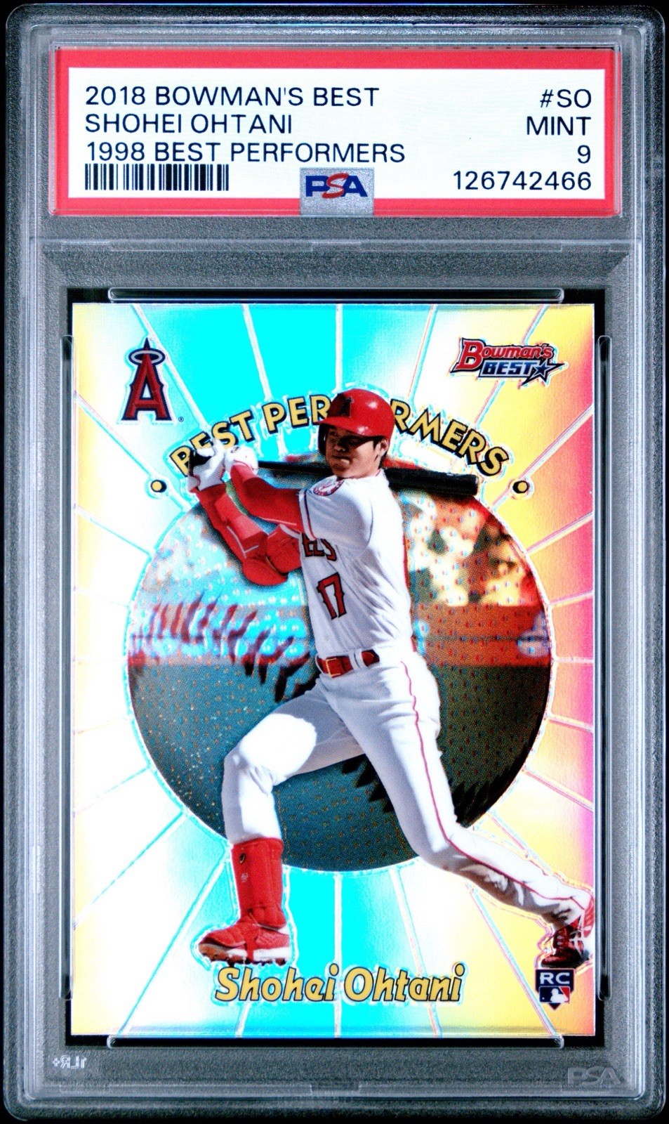 大谷翔平 2018 Bowman's Best 1998 Performers Shohei Ohtani 2018 Bowman's Best #98BP-SO 1998 Best Performers