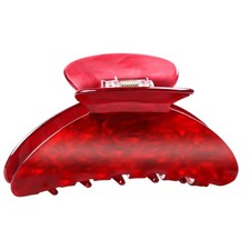 Large Acetate Hair Claw Clip for Women 4.13 Inch 1 Count Pack of 1 , Red