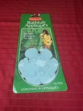 Vtg 1970s Rubbermaid Bathtub Appliques 16ct Flower Decals Retro Peel Stick MCM