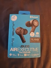 JLab JBuds Air Executive TRUE Wireless Bluetooth Earbuds W Charging Case - Black