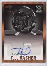 2021 Leaf Memories 1960 Base Bronze Spectrum 7/99 TJ Vasher #BW-TJV Auto 2s2