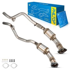 PHILTOP High Flow Left and Right Catalytic Converter Kit 55433, 643010 Compat...