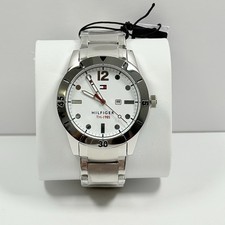 Tommy Hilfiger 1791441 White Dial Stainless Steel Bracelet 42mm Men’s Watch