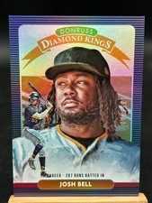 2020 Panini Donruss Diamond Kings Career Stat Line /287 Josh Bell #27