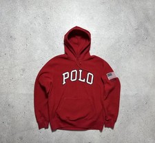 Polo Ralph Lauren USA Fleece Hoodie Big Logo Size M