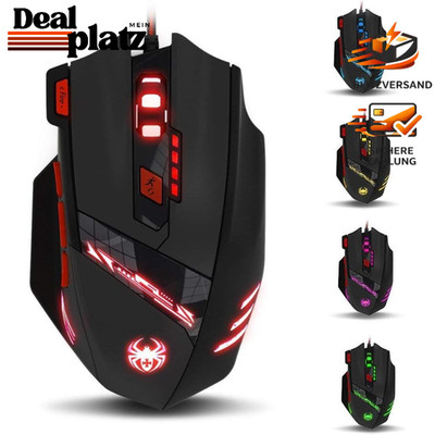Gaming Maus 9200 DPI mit 8 Tasten, RGB, USB für Pro Gamer