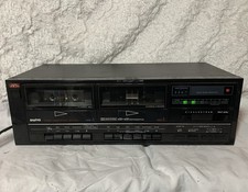 Vintage Sanyo RD-W41 Dual Double Cassette Deck Black Dolby Stereo TESTED READ 