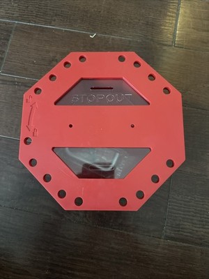 Accuform KCC620 Stopout Look N Stop Compact Group Lock Box Red Plastic
