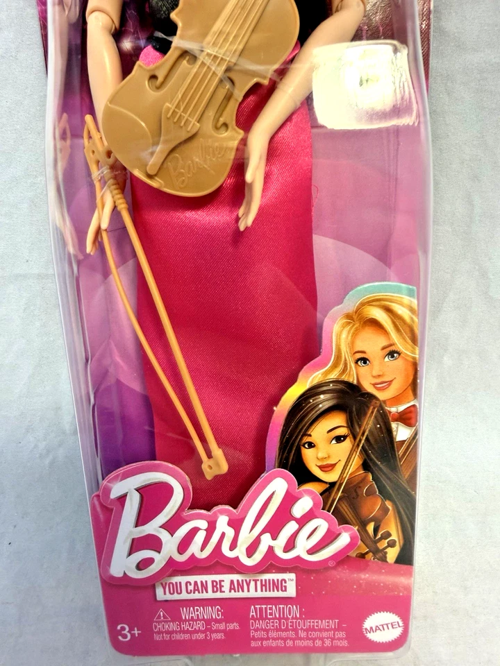 Boneca Barbie violinista Mattel Careers com violino e arco 2022 idades 3+ NRFB - Imagem 4 de 4