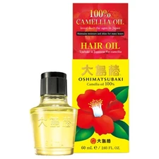 Oshima Tsubaki Camellia Hair Care Oil - English Packaging, 2.03 Fl Oz 