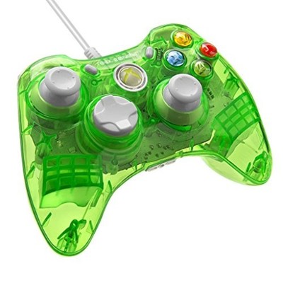 PDP Rock Candy Wired Controller For Xbox 360 Aqualime Green Gamepad Very Good 6E