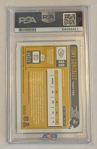 2018 Classics Premium Signatures Optichrome #194 Tony Gonzalez PSA 9 Mint /15! - Picture 2 of 6