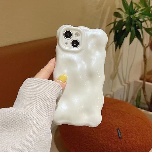 Einfache Handyhülle einfarbig Bonbonfarben Welle TPU für iPhone 15 14 13 Pro Max - Bild 6 von 23