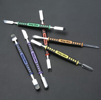 Kingsdun Repair Open Metal Spudger Pry Tool Disassemble Set for Cell Pad Tab GPS