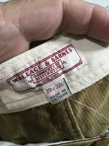 Wallace & Barnes Corduroy Carpenter Painter Pants Camel Size W29 L32 Nwt - Picture 7 of 9