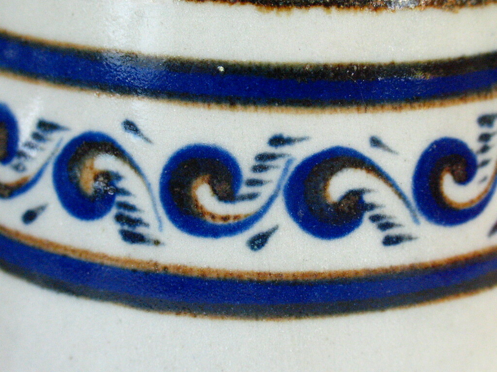 Signed Xochiquetzal Mexico Pottery Stoneware Diner Plate Creamer and Sugar Bowl