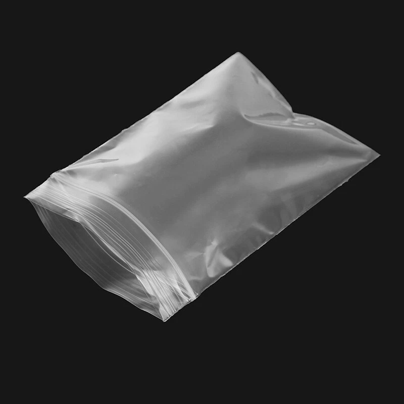 Clear Reclosable Zip Top Lock Poly Bags 2 Mil Plastic Seal Zipper Baggies Mini - Image 3 of 4