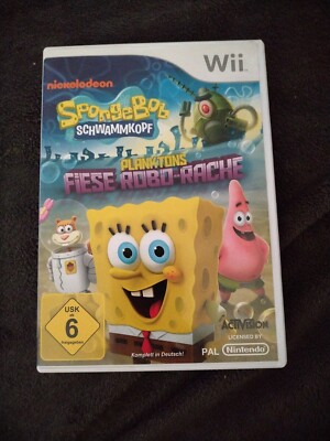 SpongeBob Schwammkopf Factory Sealed Wii Spiel Deutsche Edition 