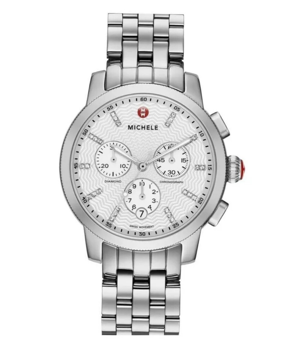 Michele ♡ Women\'s Uptown Diamond Dial Chronograph Watch — 39mm — 0.12 ctw s-l400.jpg main image 3