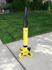 Upscale 3" Goblin Model Rocket using your Big Red Max nosecone - Now With Vinyl!