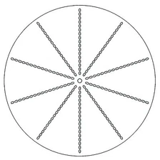 Sizzix Bigz Flashcard Wheel Bottom die #A10358 Retail $19.99 Retired FUN!!!