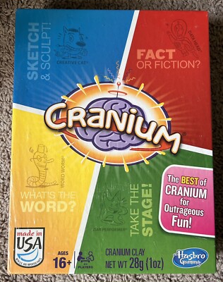 New Cranium Hasbro Gaming Board Game (The Best Of Cranium - Cranium Clay) Sealed