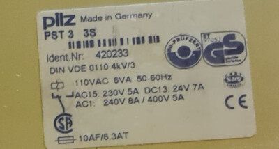Pilz PST 3 3S  420233  12 Monate Gewährleistung