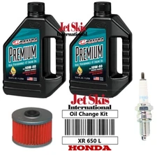 For Honda XR 650 L XR650L Premium Oil Change Kit NGK Spark Plug Oil Filter XR650