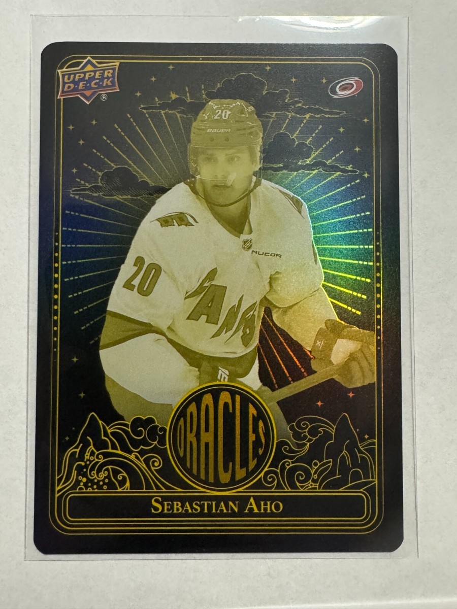 2024-25 Upper Deck Extended Oracles Yellow #O-20 Sebastian Aho SP