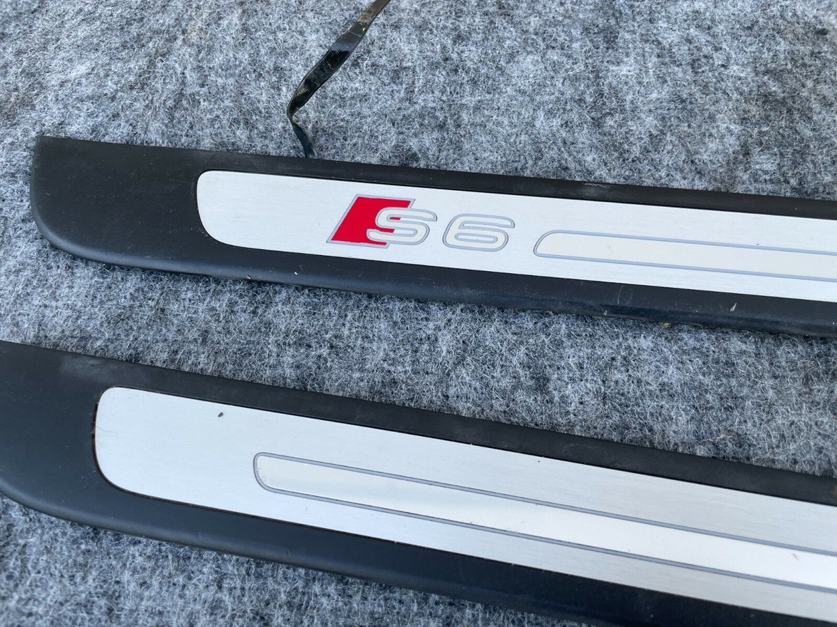 ILLUMINATED DOOR SILL SILLS SCUFF PLATES SET OEM 95K 12-17 AUDI A6