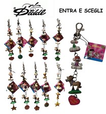 DIDDL DIDDLINA FRIENDS PORTACHIAVI CON CHARMS E 3 PERSONAGGI 3D DI 3 CM L'UNO