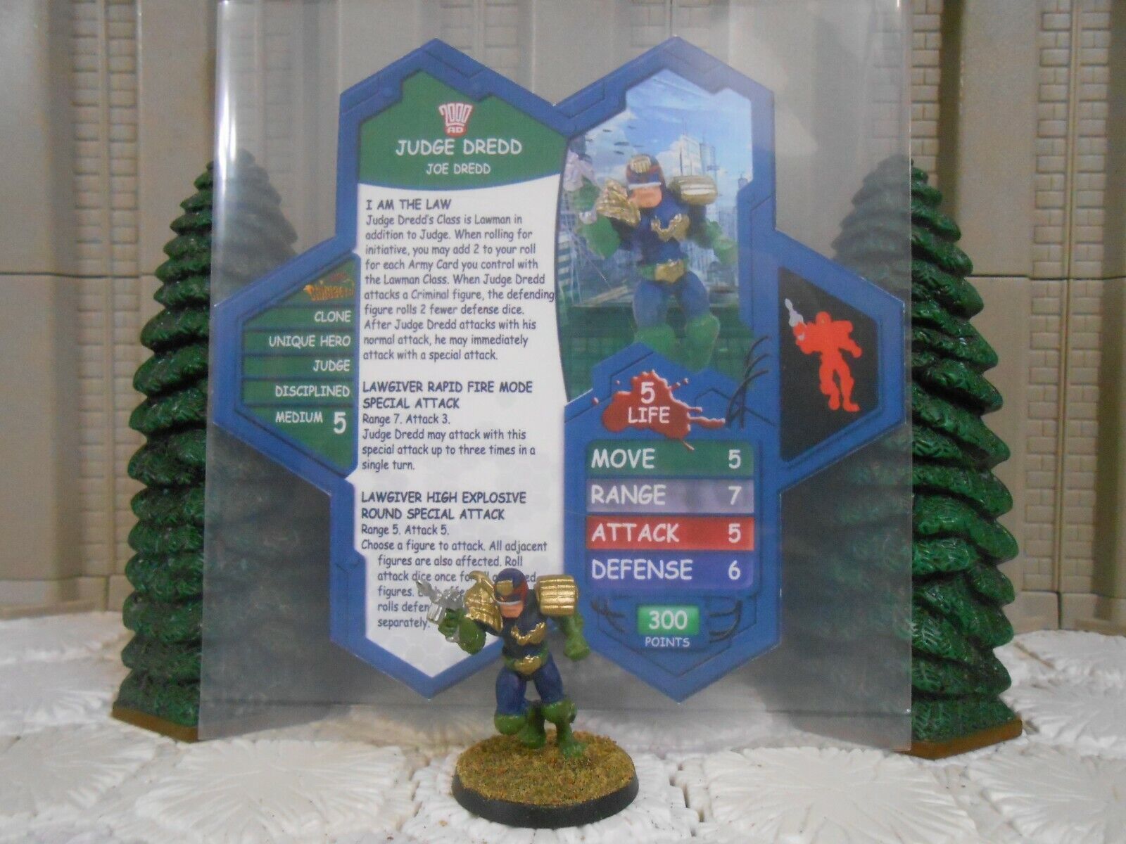 Heroscape Custom Judge Fixed price for sale Dredd Double Card Sided Figure Challenge the lowest price of Japan ☆ Sleev w