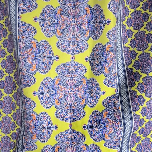 The Limited Short Skirt Sz 10 Blue Yellow White Pattern Straight Fully Lined New - Picture 10 of 10