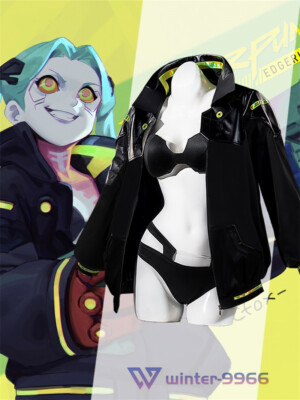 Cyberpunk Edgerunners Rebecca Cosplay Costume Full Set Coat Underwear Women Gift
