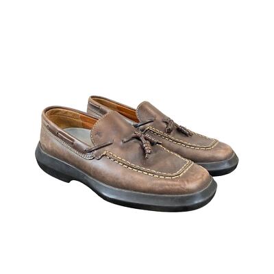 Tod's Leather Tassel Driver Loafers Women's 35.5 US 5