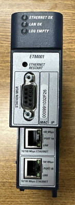 GE FANUC IC695ETM001-EM RX3i ETHERNET MODULE 10/100MBITS **USED