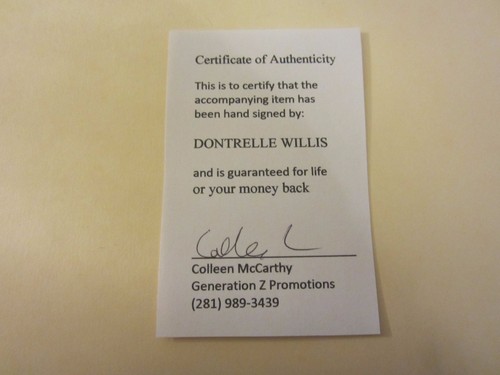 Tarjeta Fleer 2005 autografiada Dontrelle Willis platino #95 MLB Florida Marlins - Imagen 3 de 3