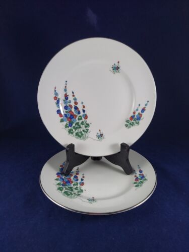 CROWN STERLING FINE BONE CHINA ENGLAND. 2 SALA PLATES 8 1/4" EXCELLENT. - Picture 2 of 8