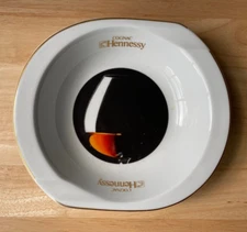 Bernardaud HENNESSY COGNAC 8" Porcelain Cigar Ashtray - France - VGUC