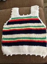 vintage crochet vest