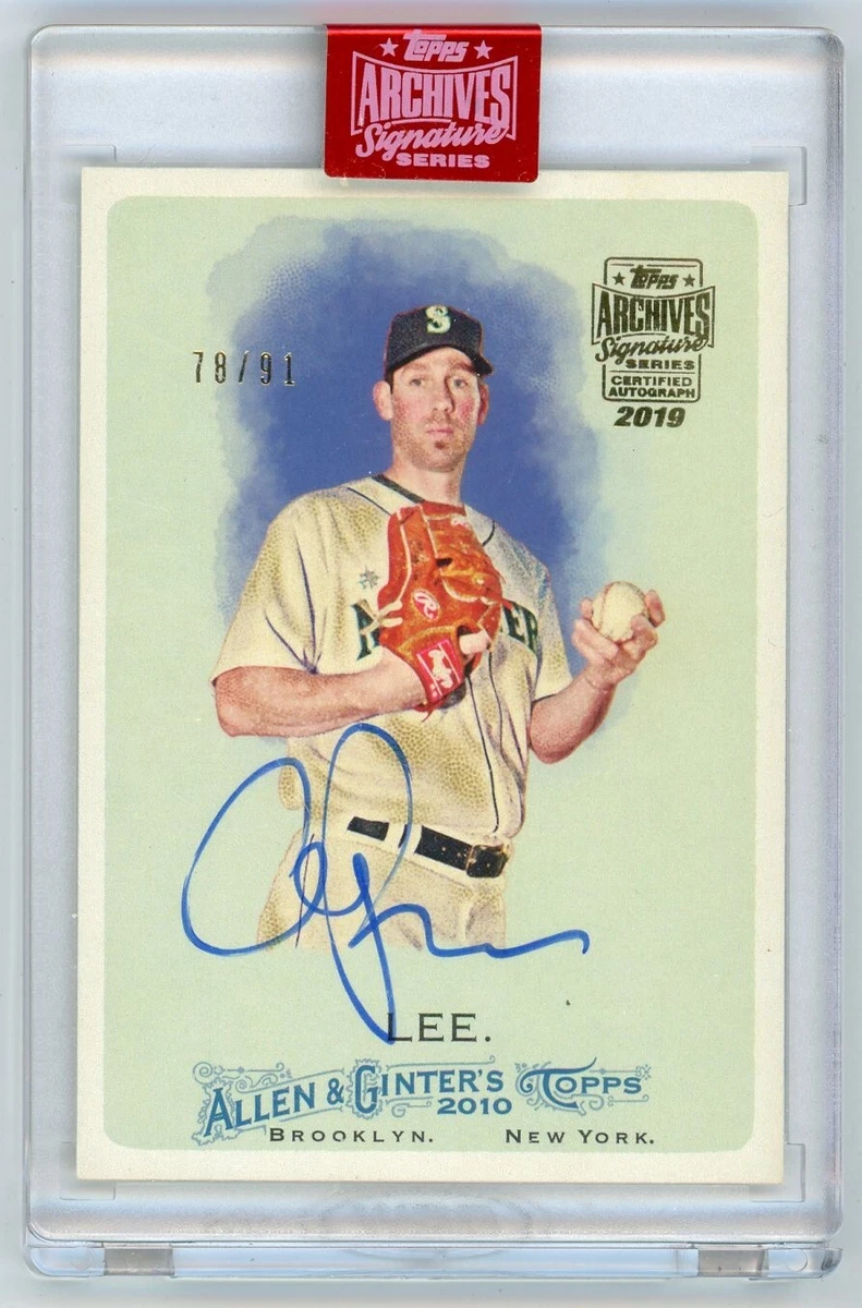 Cliff Lee Baseball Autographed Sports Trading Cards & Accessories