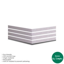 5MM White Foam Board, A4, A3, A2, A1,  10 Sheets per pack, FoamBoard