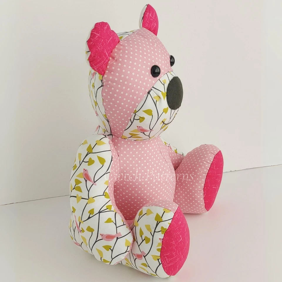 Memory Bear SEWING PATTERN, teddy bear sewing pattern, soft toy pattern, uk - Image 3 of 4